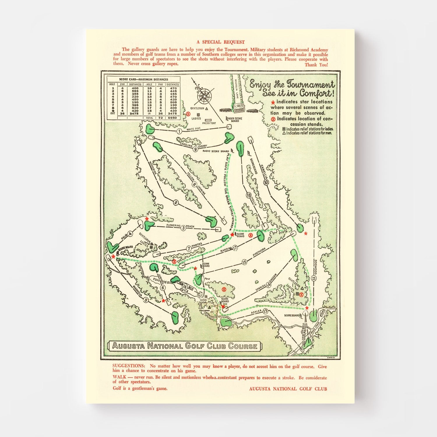 Vintage Map of - Unframed Print 12" x 18" - Club Rehab