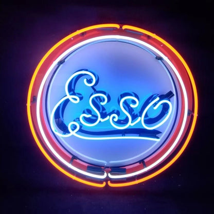 Vintage Style Esso Logo Neon Signs Light - Club Rehab
