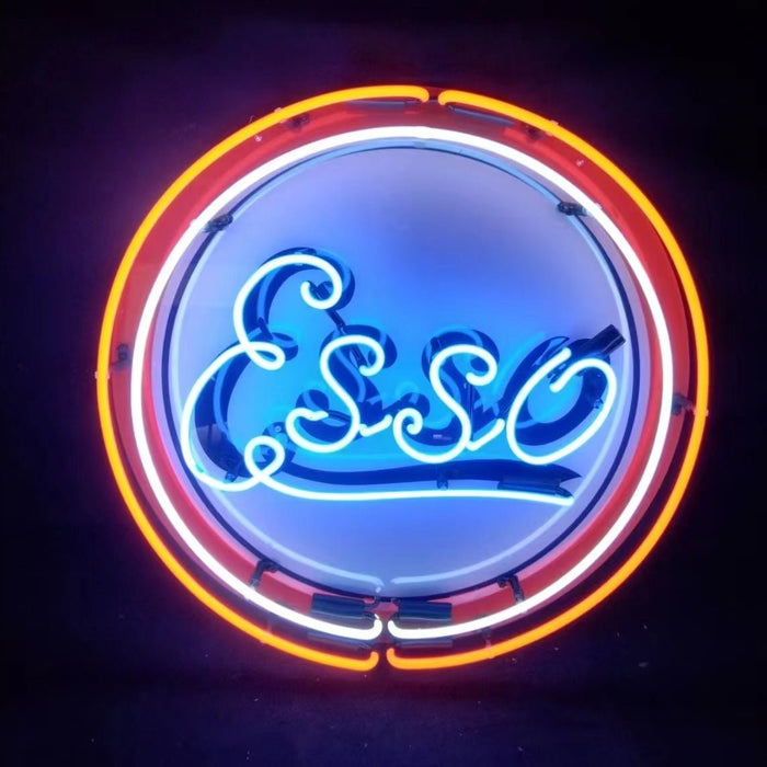 Vintage Style Esso Logo Neon Signs Light - Club Rehab