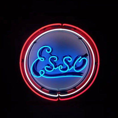 Vintage Style Esso Logo Neon Signs Light - Club Rehab