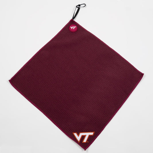 Virginia Tech Hokies NCAA Magnetic Embroidered Golf Towel – 15" x 15" - Club Rehab