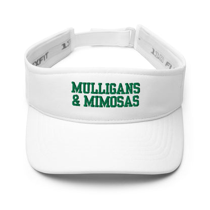 Mulligans & Mimosas Embroidered Golf Visor for Women