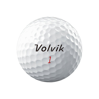 Volvik Condor X white golf balls — ball brand mark