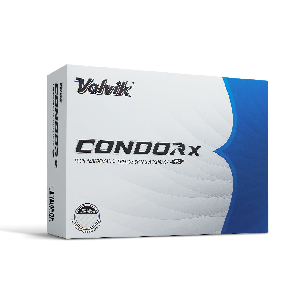 Volvik Condor X white golf balls — dozen box
