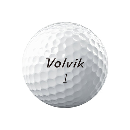 Volvik Condor white golf balls — ball brand mark