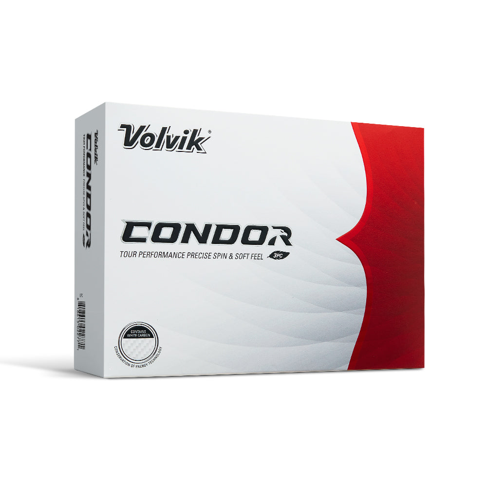 Volvik Condor white golf balls — dozen box
