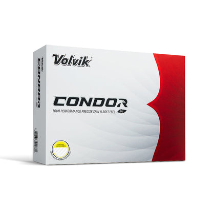 Volvik Condor yellow golf balls — dozen box