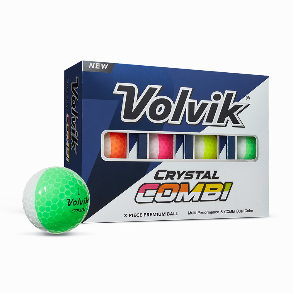 Volvik Crystal Combi Golf Balls – 1 Dozen packaging