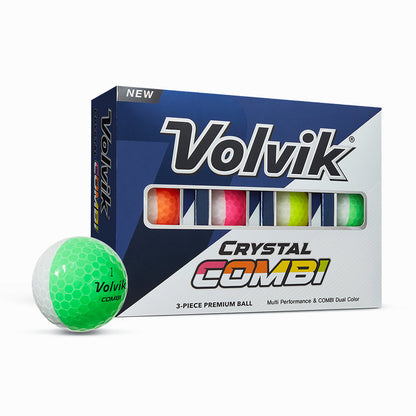 Volvik Crystal Combi Golf Balls – 1 Dozen packaging