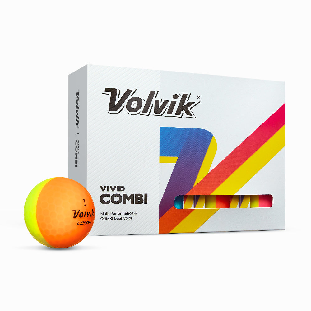 Volvik Vivid Combi Golf Balls – 1 Dozen packaging