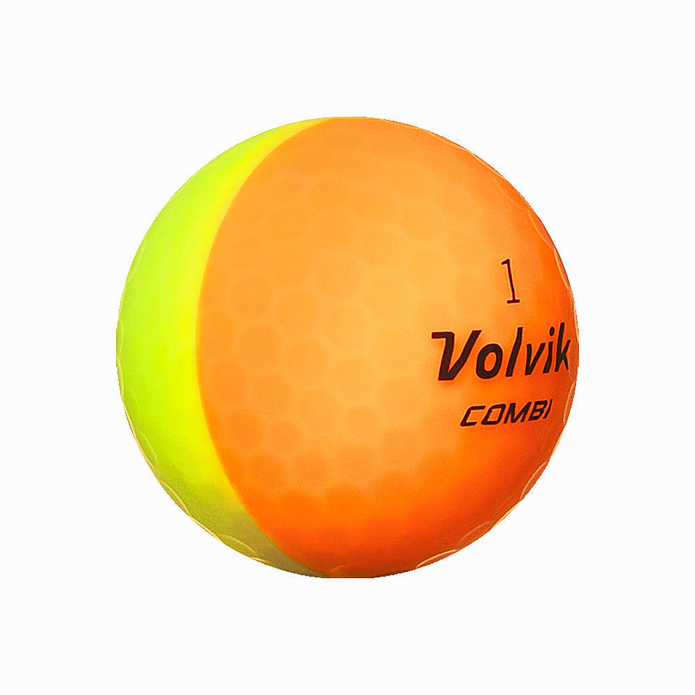 Volvik Orange dual-color ball detail