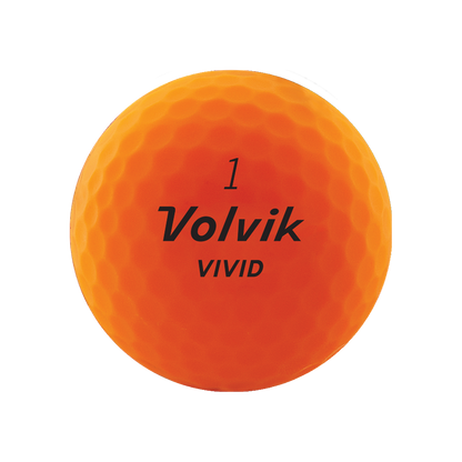 Volvik Vivid Rainbow Pack orange matte golf ball