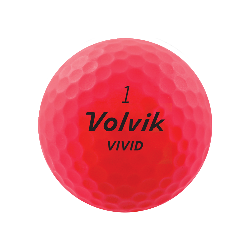 Volvik Vivid Rainbow Pack pink matte golf ball