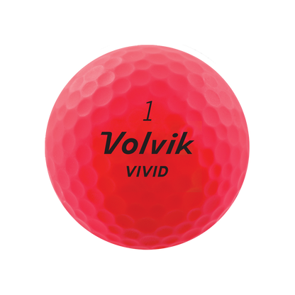 Volvik Vivid Rainbow Pack pink matte golf ball