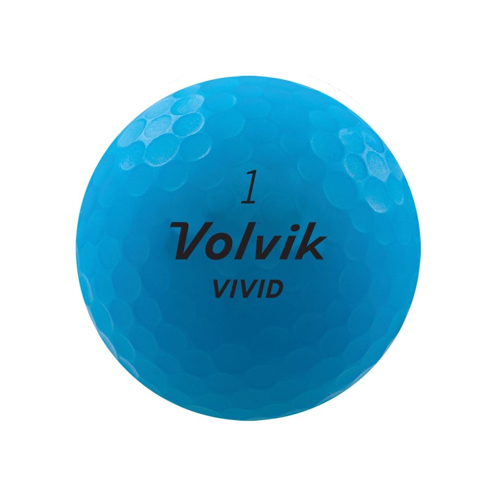 Volvik Vivid Rainbow Pack blue matte golf ball