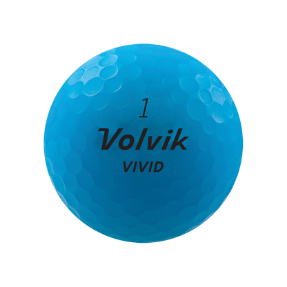Volvik Vivid Rainbow Pack blue matte golf ball