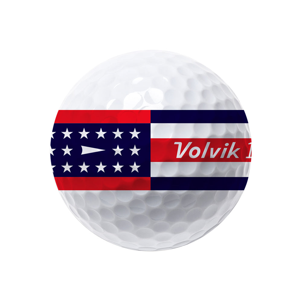 Volvik Vista3 USA Patriot Edition golf ball additional detail view