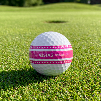 Volvik BCRF Vista3 Pink 360 alignment design close-up