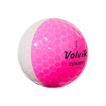 Volvik BCRF Crystal Combi Pink Golf Balls – 1 Dozen detail