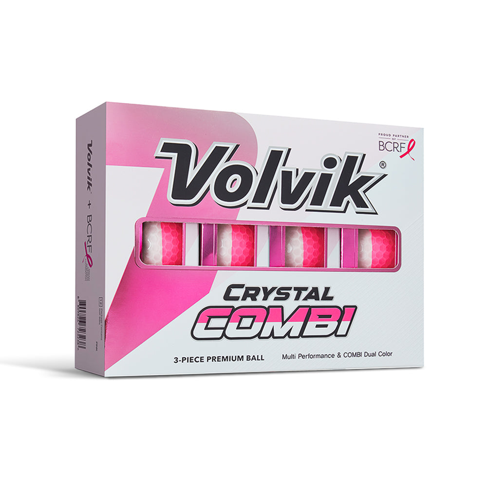 Volvik BCRF Crystal Combi Pink one-dozen packaging