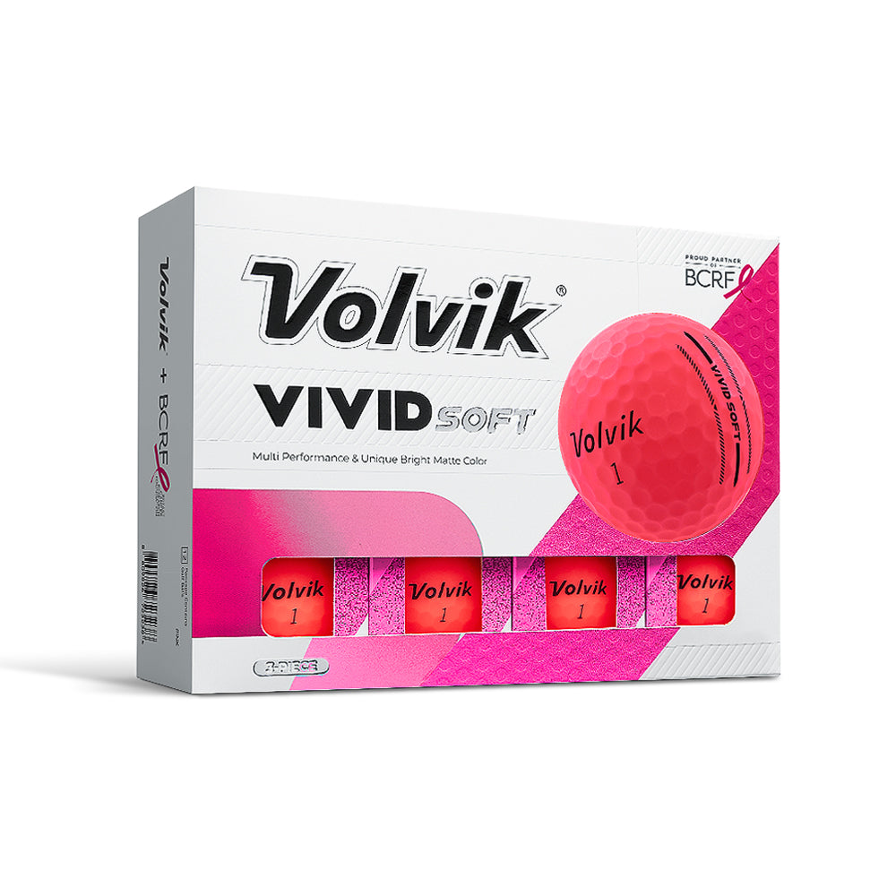 Volvik BCRF Vivid Soft Pink one-dozen packaging