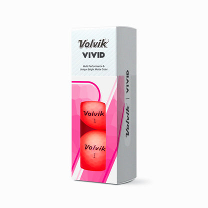 Volvik BCRF Vivid Soft Pink golf ball sleeve packaging