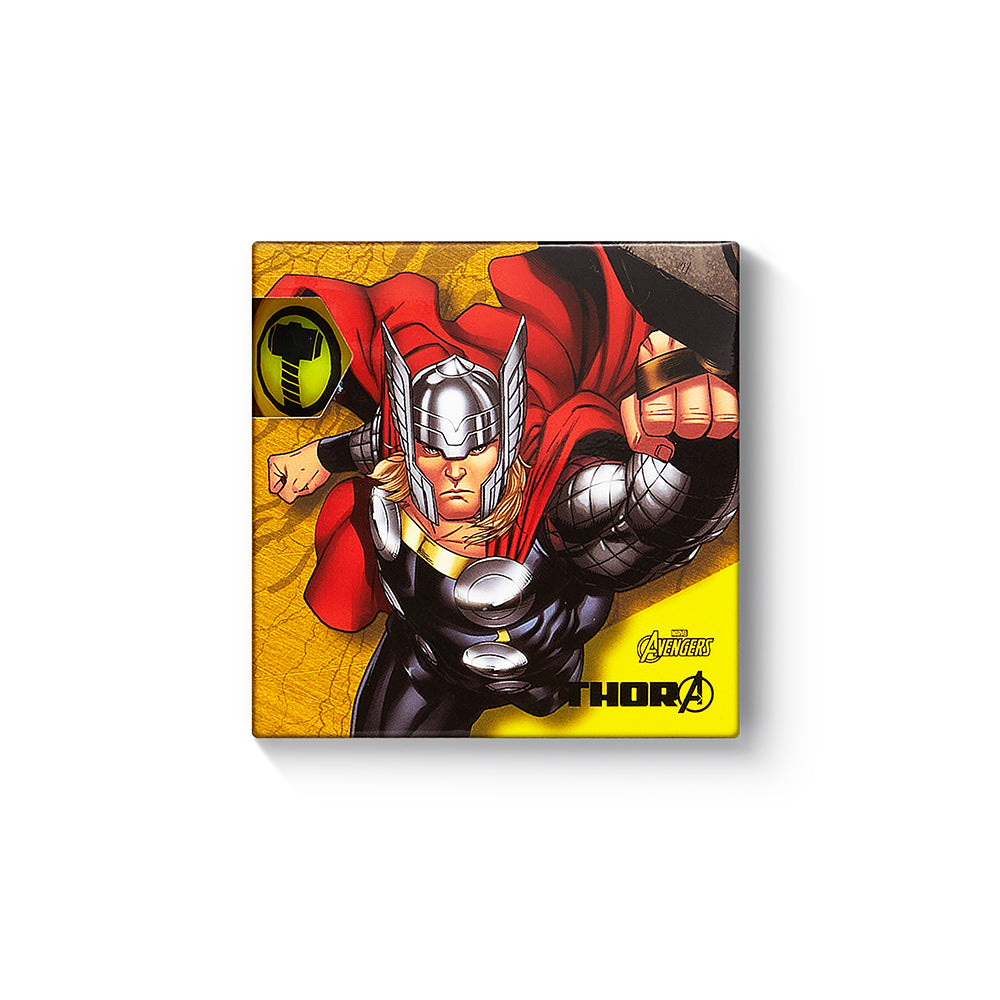 Volvik Marvel Thor Vivid Soft 4-Ball Pack Thor Yellow box packaging
