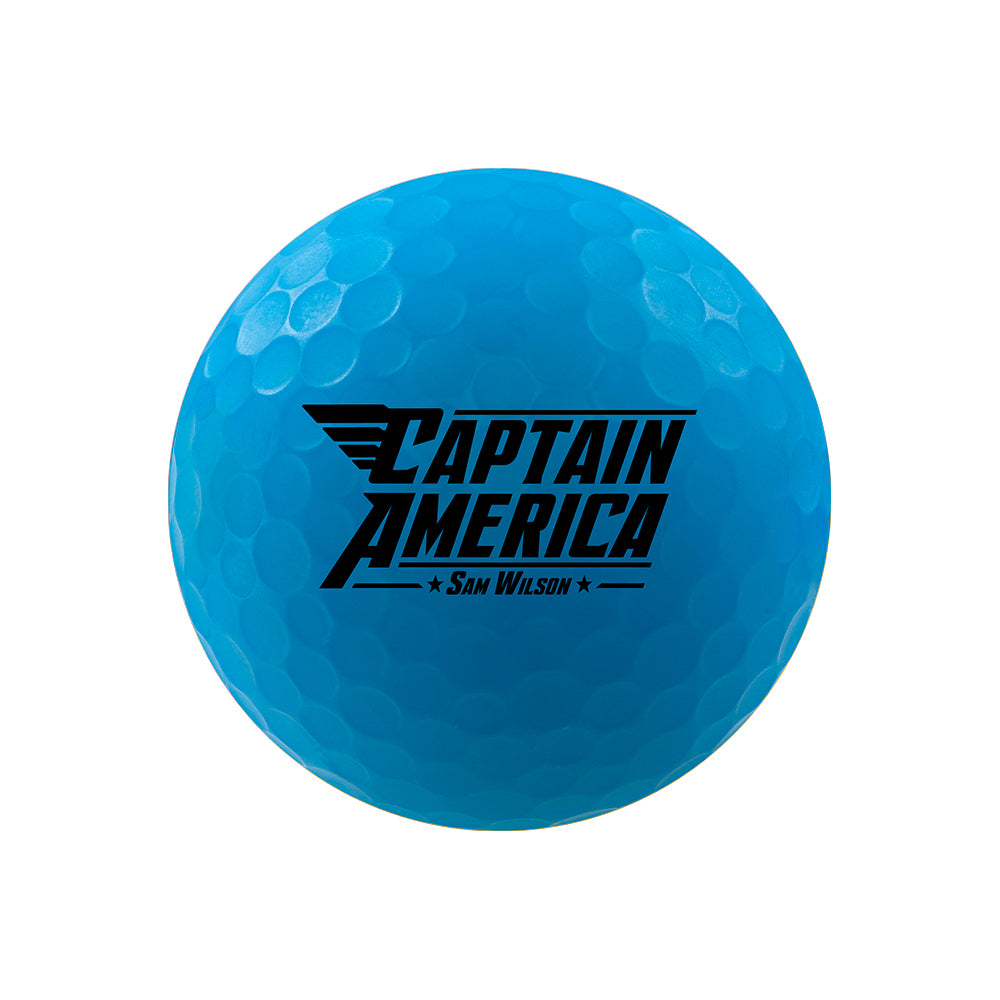 Volvik Marvel Captain America Sam Wilson Vivid Soft individual golf ball view 2