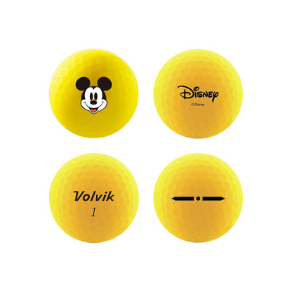 Volvik Disney Mickey and Friends Vimat golf balls showing side markings