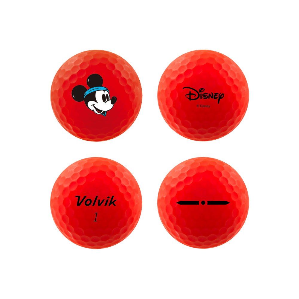 Volvik Disney Country Club Vimat golf balls showing side markings