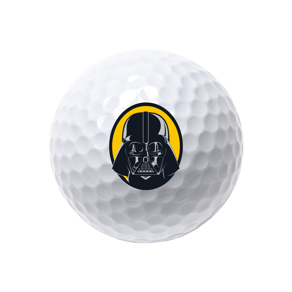 Volvik Star Wars Dark Side individual white Power Soft golf ball design 1