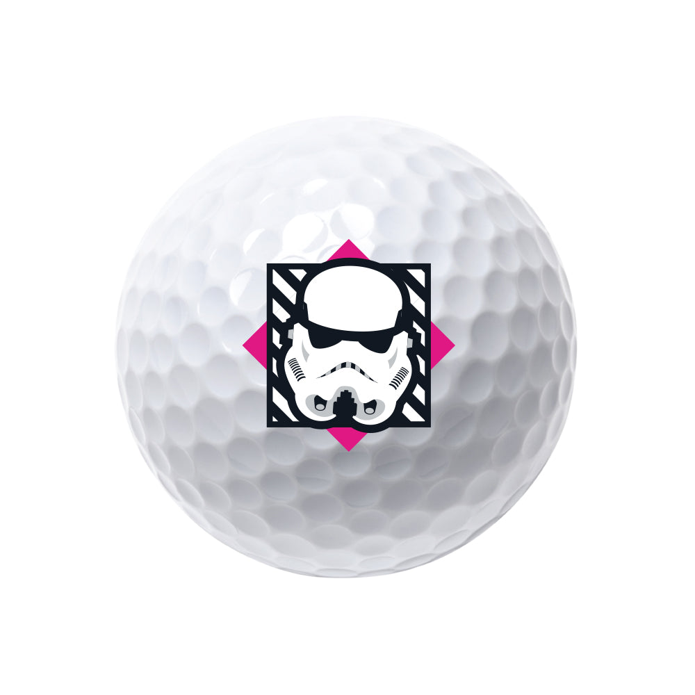 Volvik Star Wars Dark Side individual white Power Soft golf ball design 3