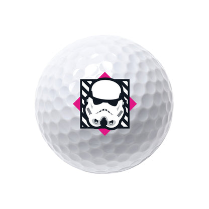Volvik Star Wars Dark Side individual white Power Soft golf ball design 3