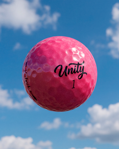 Volvik BCRF Unity Pink golf balls performance lifestyle image