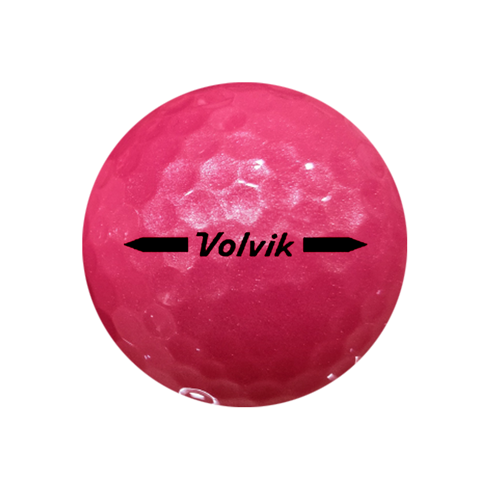 Volvik BCRF Unity magenta pink golf ball reverse view