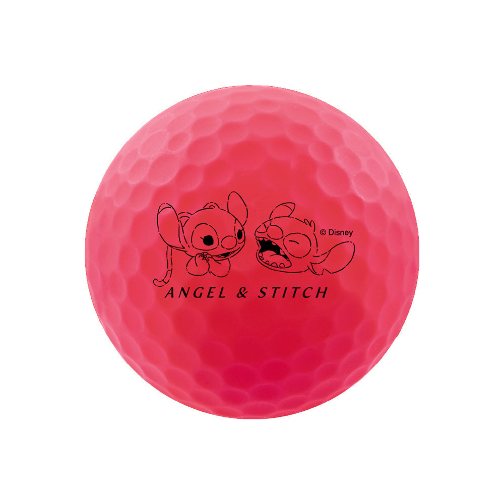 Volvik Disney Stitch & Angel Sweet Couple Vivid Soft four golf ball pack