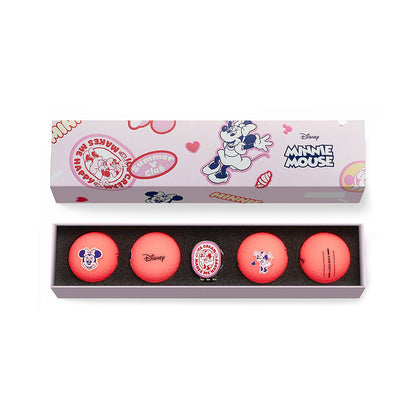 Volvik Disney Minnie Mouse Vivid Soft four golf ball gift set packaging