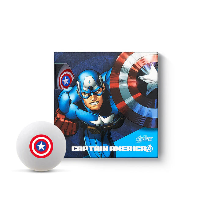 Volvik Vivid Soft Marvel Captain America Golf Balls – 4 Ball Pack packaging