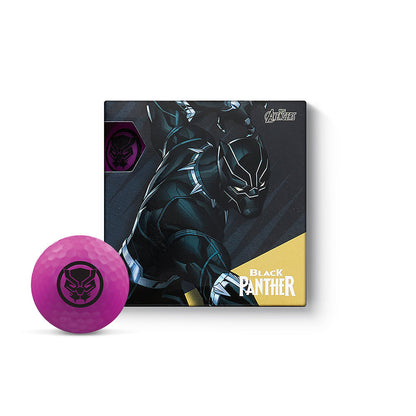 Volvik Vivid Soft Marvel Black Panther Golf Balls – 4 Ball Pack packaging