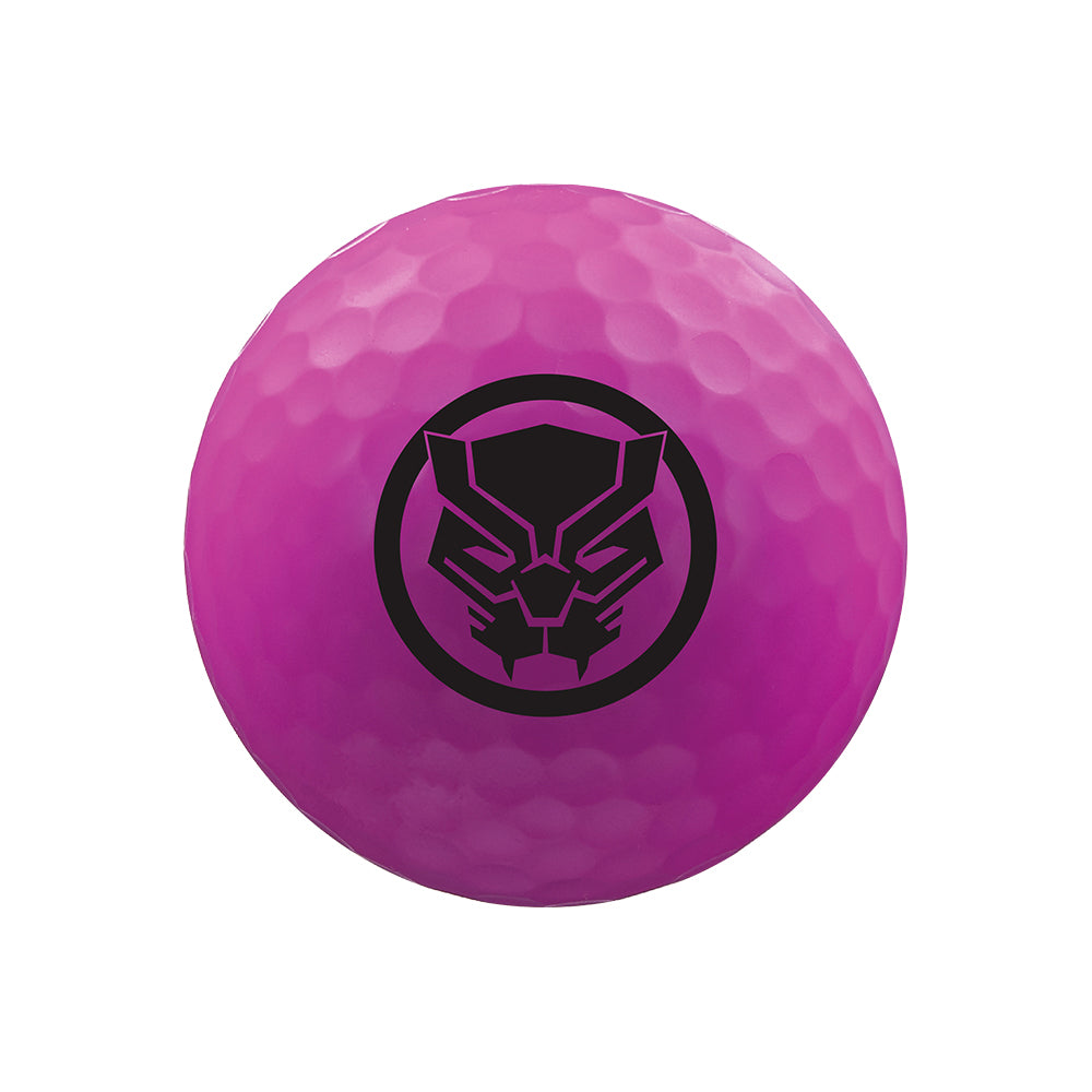 Volvik Vivid Soft Marvel Black Panther Golf Balls – 4 Ball Pack detail