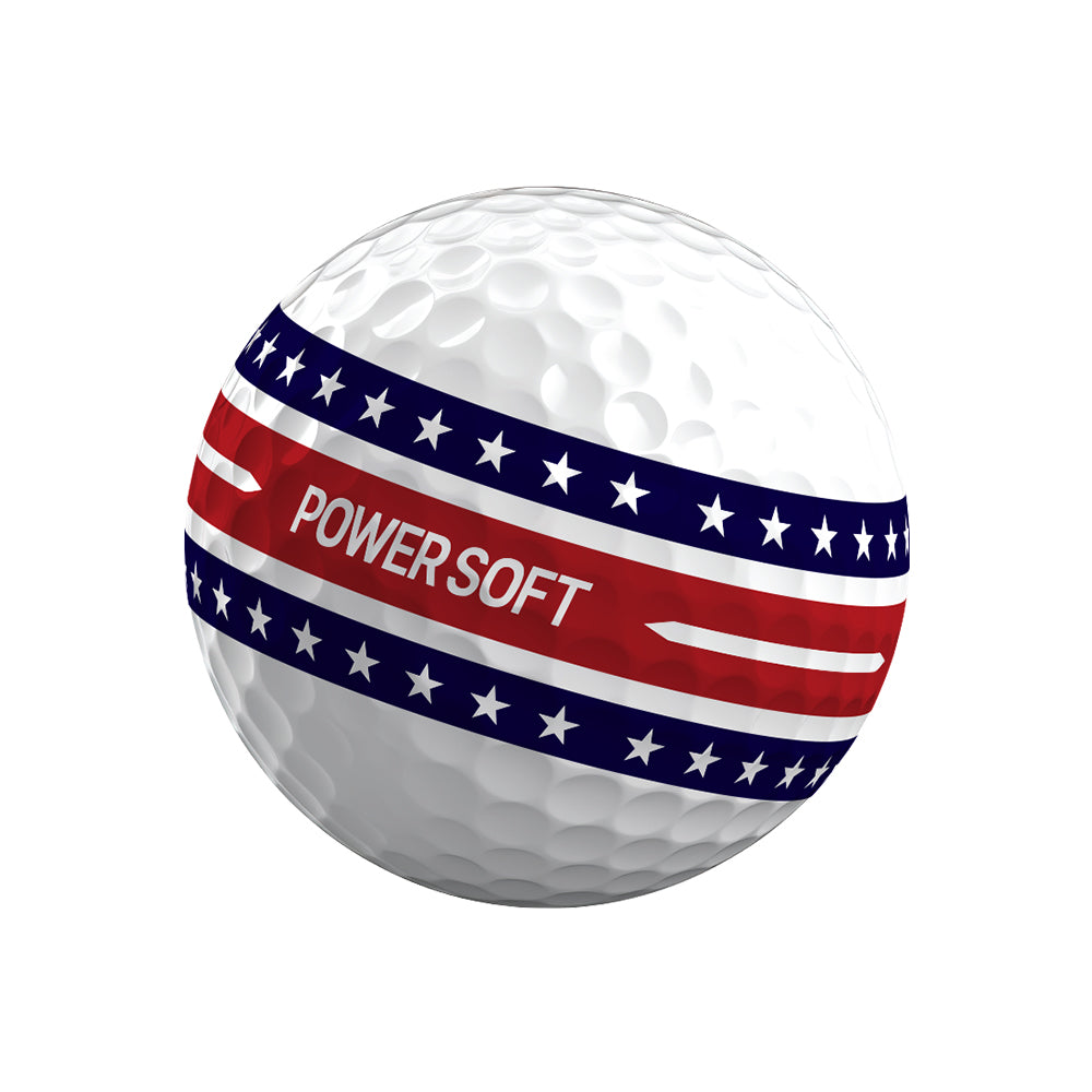 Volvik Power Soft USA Patriot Edition — ball logo