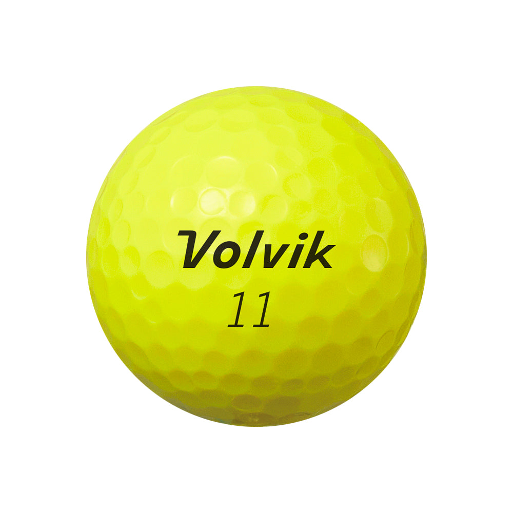 Volvik Power Soft Yellow — ball logo
