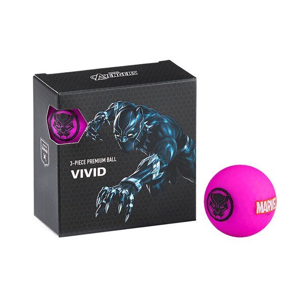 Volvik Vivid Soft Marvel Black Panther Golf Balls – 4 Ball Pack - Club Rehab