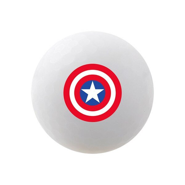 Volvik Vivid Soft Marvel Captain America Golf Balls – 4 Ball Pack - Club Rehab
