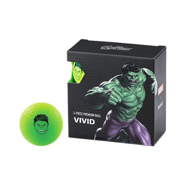 Volvik Vivid Soft Marvel Hulk Golf Balls – 4 Ball Pack - Club Rehab