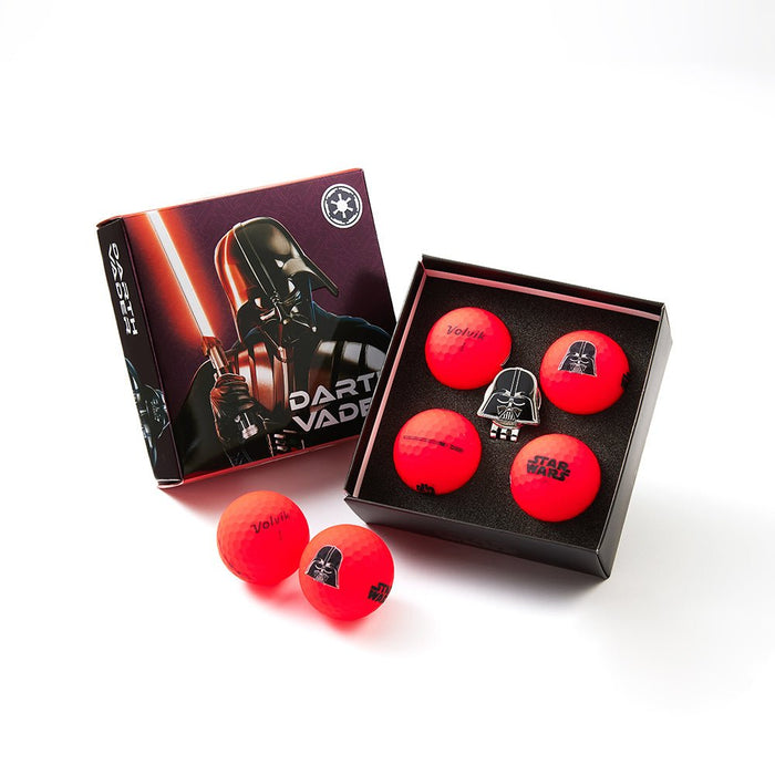 Volvik Vivid Soft Star Wars Darth Vader Golf Balls – 4 Ball Pack - Club Rehab