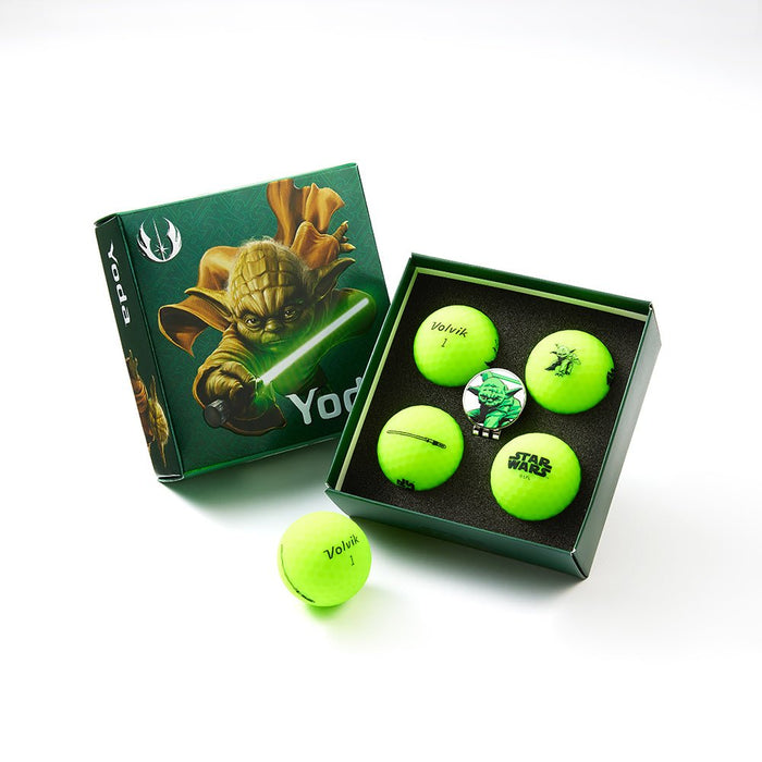 Volvik Vivid Soft Star Wars Yoda Golf Balls – 4 Ball Pack - Club Rehab