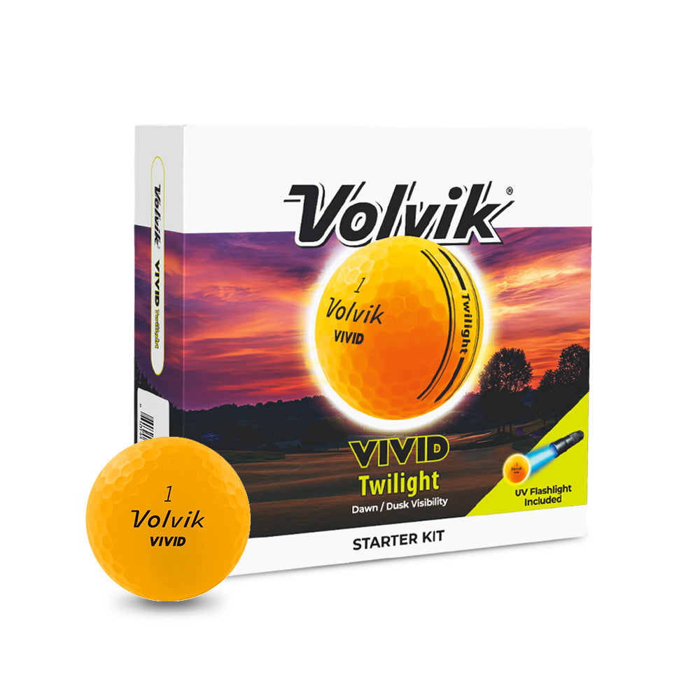 Volvik Vivid Twilight Starter Pack Orange — ball and box