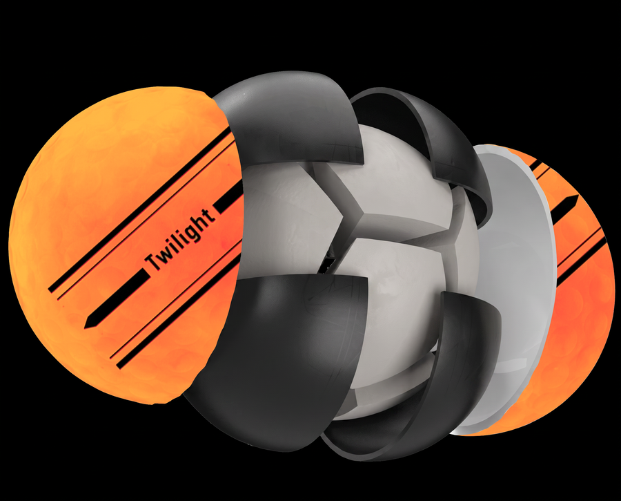 Volvik Vivid Twilight golf ball construction