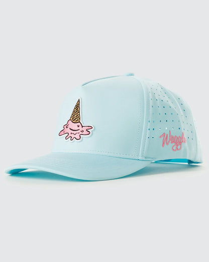 Waggle Original Snapback Hat - Scoops and Swings (Youth) - Club Rehab